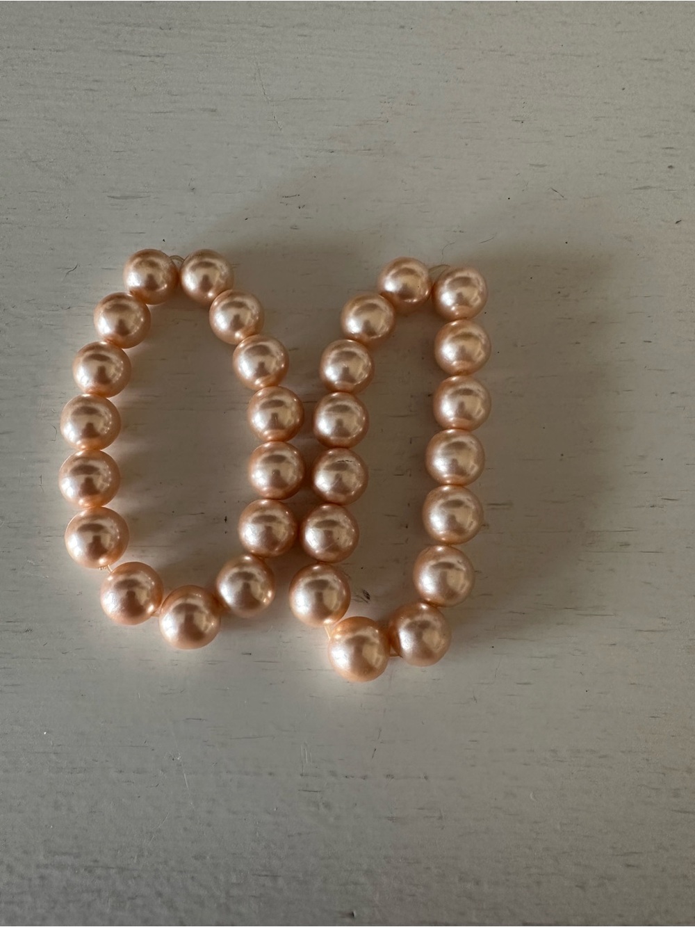 Classic Pearl Bead bracelet in Blush Pink - Elegant Women’s Jewelry